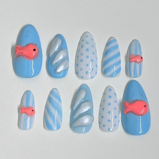 Ocean Pop Nails