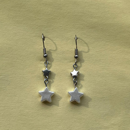 Y2K Star Drop Earrings | Indie Aesthetic