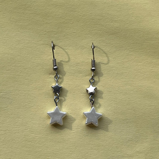 Y2K Star Drop Earrings | Indie Aesthetic