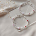 Pearl Heart Bracelet Y2K