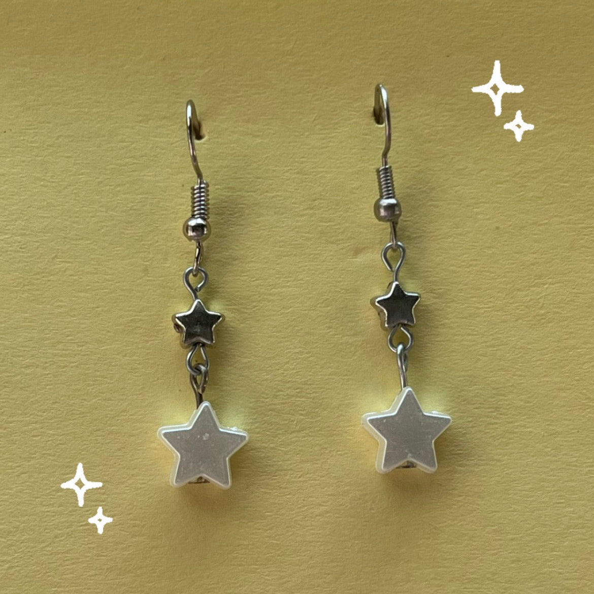 Y2K Star Drop Earrings | Indie Aesthetic
