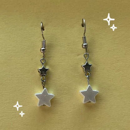Y2K Star Drop Earrings | Indie Aesthetic
