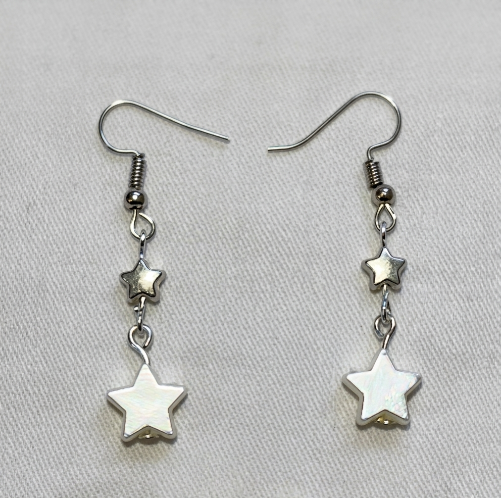 Y2K Star Drop Earrings | Indie Aesthetic