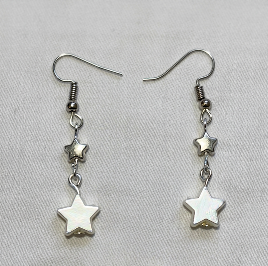 Y2K Star Drop Earrings | Indie Aesthetic