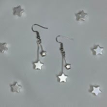 Y2K Double Star Drop Earrings