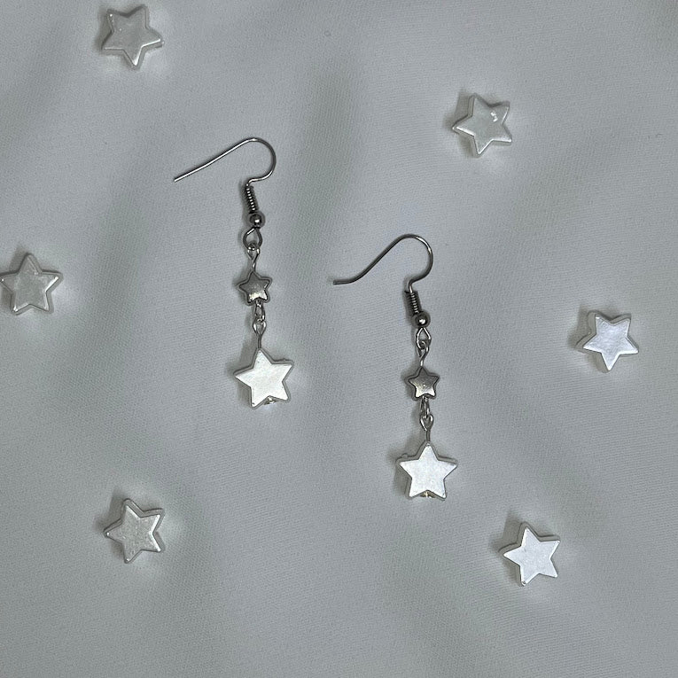 Y2K Star Drop Earrings | Indie Aesthetic