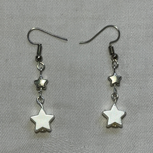 Y2K Star Drop Earrings | Indie Aesthetic