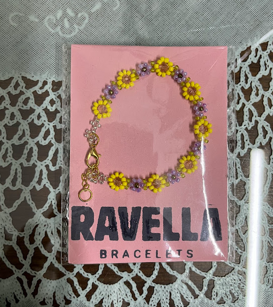 Floral Beaded Bracelet