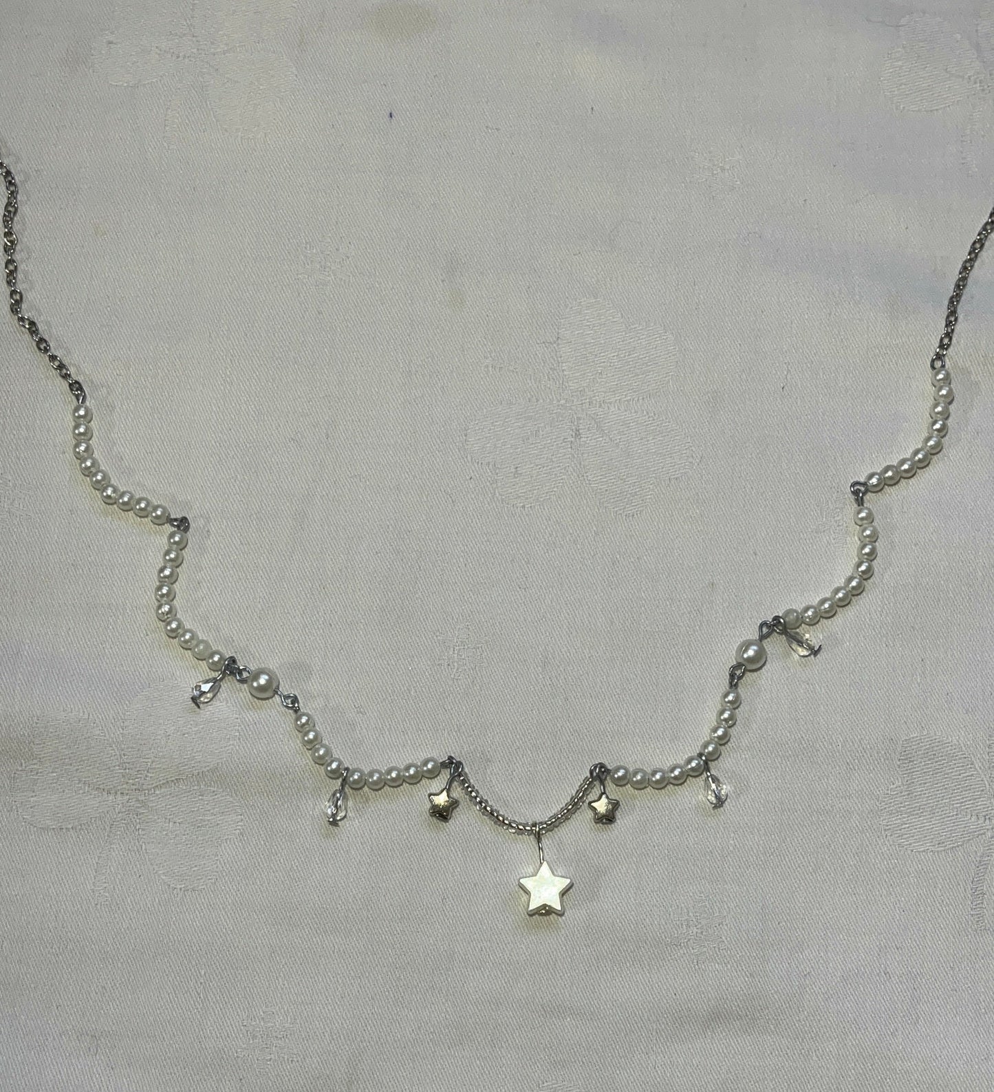 Midnight Star Pearl Necklace | Y2K