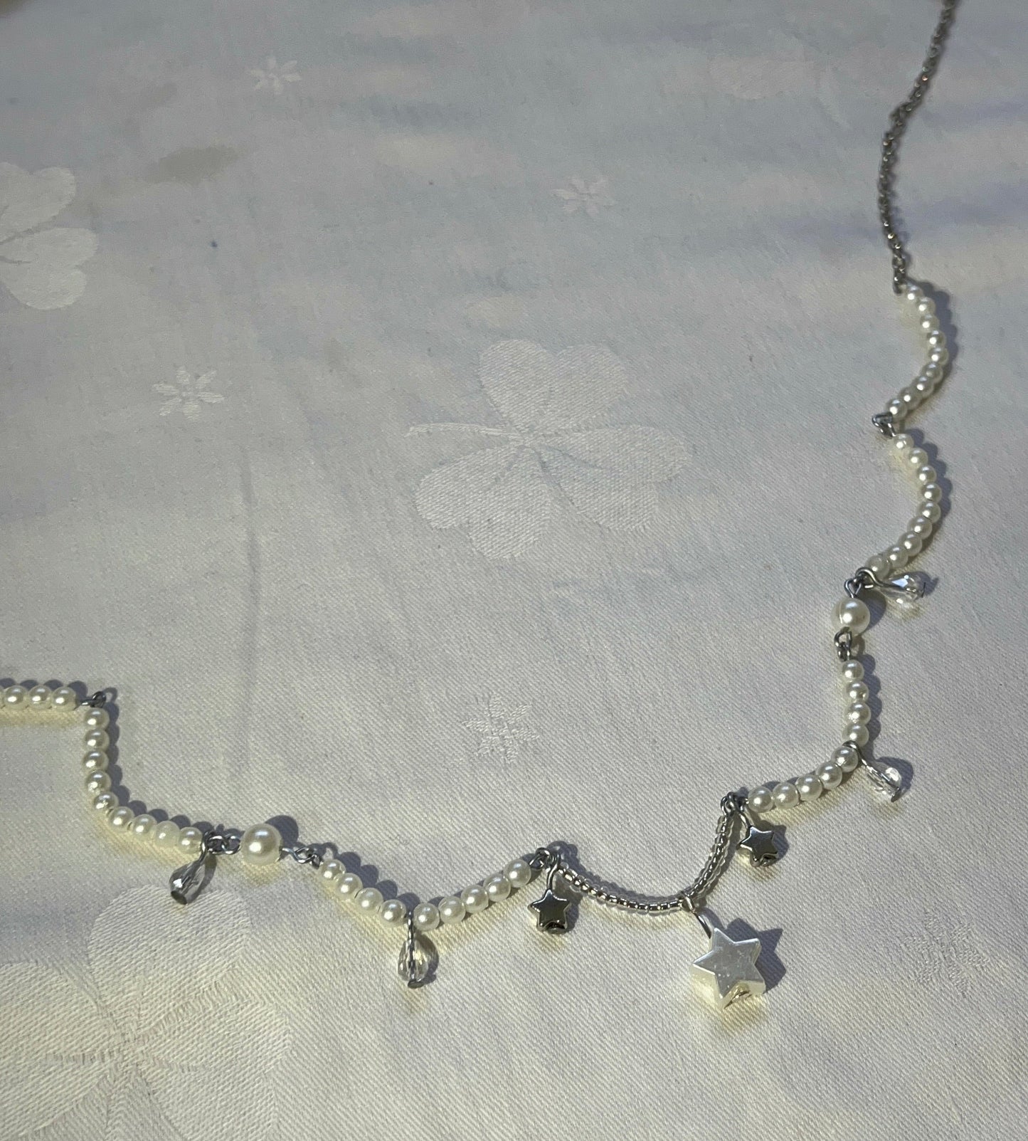 Midnight Star Pearl Necklace | Y2K
