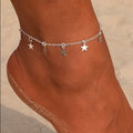 Silver Stars Anklet | Y2K
